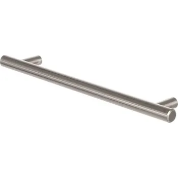 Nábytkové kování - Úchytka kovová Hrazda broušený nikl Rozteč: 160 mm