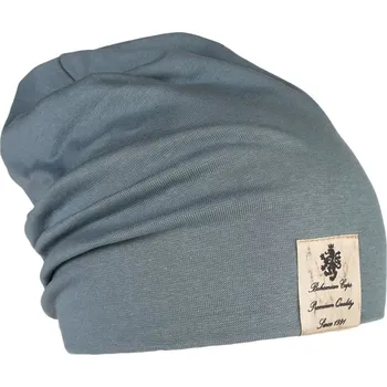 Čepice Bavlněná čepice Pastels DOUBLE - vzor 44 - zelenomodrá tmavá 46 - 48