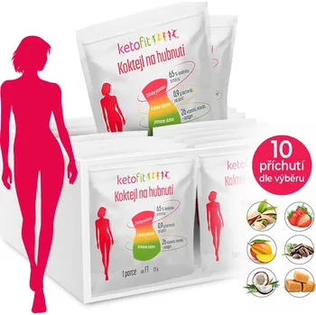 Keto dieta Proteinový koktejl Ketofit na cesty 50 sáčků - vlastní výběr