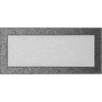 Krbové nářadí KRATKI Krbová mřížka 17x37 kladívková stříbrná