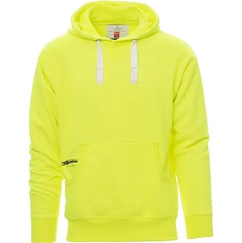 Pánská mikina Payperwear Pánská fluorescentní mikina Atlanta+ s kapsičkou na zip Barva: žlutá fluorescentní, Velikost: M