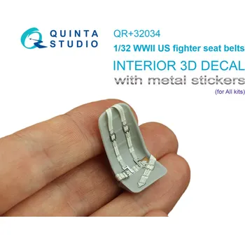 Plastikový model Quinta studio 1/32 WWII US fighter seat belts (All kits)