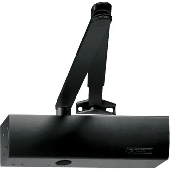 Zavírač dveří GEZE TS 2000 V BC zavírač černý s aretačním (vypínatelným) ramínkem