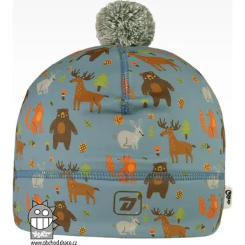 Čepice Flavio - zimní funkční čepice - vzor 144 - lesní zvířátka XS 48 - 50
