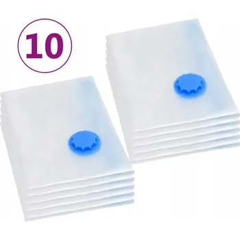 Vakuové cestovní sáčky na oblečení, 120 x 70 cm, 10 ks