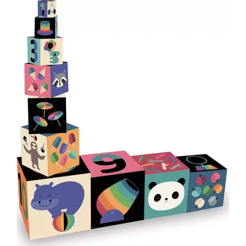 Dřevěná hračka Vilac Skládací věž z kostek Andy Westface