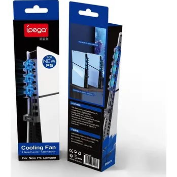 Herní příslušenství iPega přídavné chlazení s RGB pro PS5 Slim (PS5)