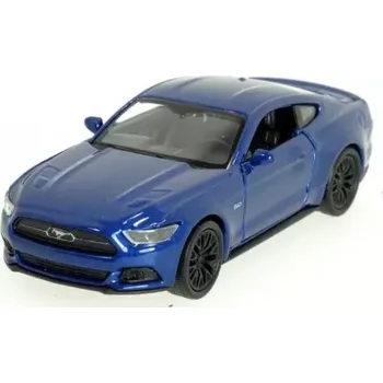 autíčko Welly - Ford Mustang GT (2015) model 1:34 modrý