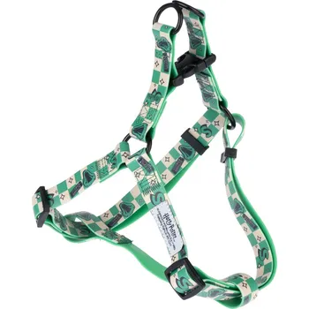 Postroj pro psa Harry Potter postroj Zmijozel, zelený, velikost S pes