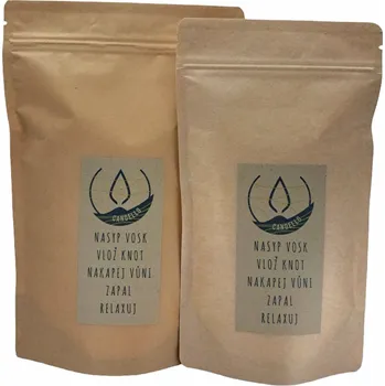 Výroba svíčky Sypaná svíčka v recyklovatelném sáčku bez knotů 200 g