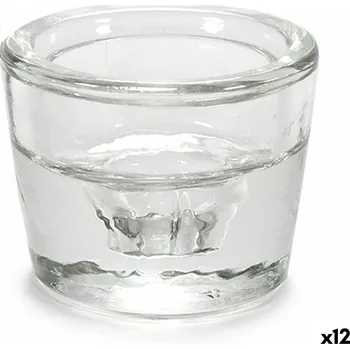 Svíčka Gift Decor Svícen Transparentní Sklo (6 x 4,3 x 6 cm) (12 kusů)