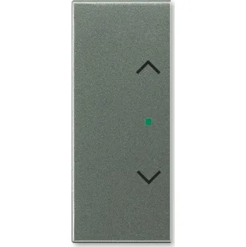 vypínač Kryt 2násobný levý/pravý, symbol "žaluzie" ABB Time, Time Arbo 6220E-A02002 34 antracitová