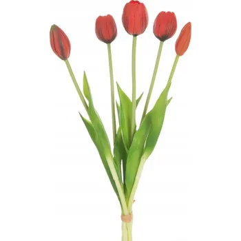 umělá květina Kytice tulipánů umělá květina dekorativní červená 41 cm
