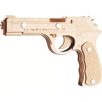 3D puzzle Woodcraft construction kit Woodcraft Dřevěné 3D puzzle Beretta M9