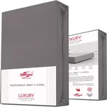 ELASTICKÉ JERSEY PROSTĚRADLO 140X200 CM, VÝŠKA 30 CM ANTRACIT