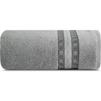 Ručník Ručník 50x90 Koupelnový Bavlna Měkký a Nadýchaný 500g/m2 Malika Stříbrný