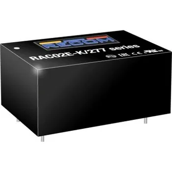 Měnič napětí AC/DC převodník RAC02E-12SK/277 167mA až 12 V DC, počet kolíků: 4, 1,35"x0,88"