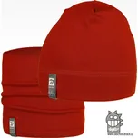 Set bavlněné čepice a nákrčníku Alan - vzor 30 - cihlová tmavá 50 - 52