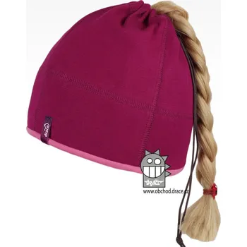 Čepice Bavlněná čepice na culík - vzor 09 - vínová 54 - 56