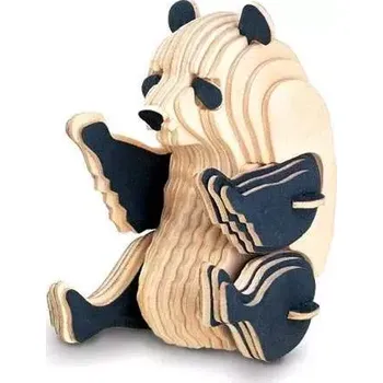 3D puzzle Woodcraft construction kit Woodcraft Dřevěné 3D puzzle panda