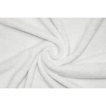 Bavlněné froté oboustranné - Bílá