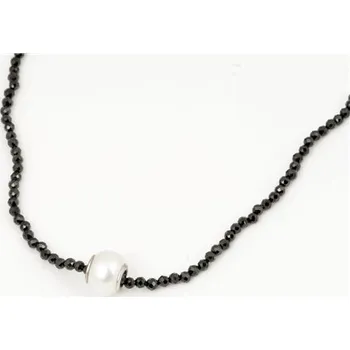 Náhrdelník Stříbrný náhrdelník se spinely a perlou STNAH0260F + dárek zdarma