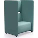 AJ Produkty Akustické křeslo CLEAR SOUND, 1,5místné, potah Pod CS, tyrkysová