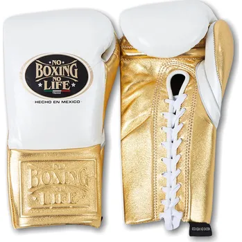 Boxerské rukavice Boxerské rukavice No Boxing No Life - bílé / zlaté