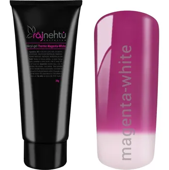 Umělé nehty Ráj nehtů Akryl-gel v tubě - Thermo Magenta-White 30g