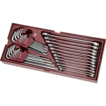 Ruční nářadí KRAFTWERKTOOLS Sada klíčů očkoplochých, Torx, Inbus 31ks COMPLETO PROFI Line