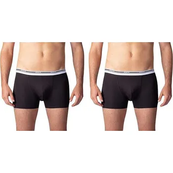 Boxerky Dvojbalení bavlněných boxerek BOXER COLOURS 2x - BELLINDA - černá XL