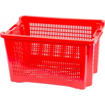 přepravka pro zvíře Přepravka ICS M402000, 40 lit., 56x35x31 cm, perforovaná, červená