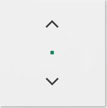 Kryt 1násobný, symbol "žaluzie" ABB Levit 6220H-A01002 03 bílá