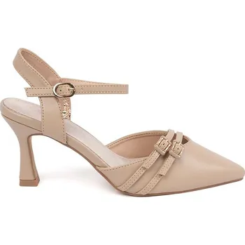 Dámské lodičky Goodin Moderní béžové dámské lodičky na jehlovém podpatku 40