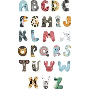 Dřevěná hračka Vilac Zvířátková abeceda 1ks písmenko I