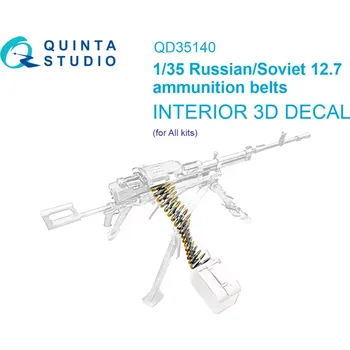 Plastikový model Quinta studio 1/35 Soviet-Russian 12.7 ammunition belts (All kit