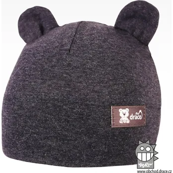 Čepice Bavlněná kojenecká čepice s oušky Berry - vzor 07 - jeans 44 - 46