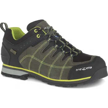 Dětská fitness obuv Pánská nízká turistická obuv TREZETA-Hurricane Evo Low Wp, Dark green/Lime Zelená 47