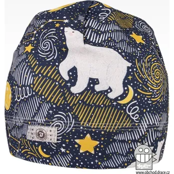 Čepice Bavlněná celopotištěná čepice - vzor 13 - modrá, vesmír 46 - 48