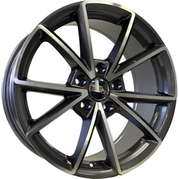 Disk Alu kola Racing Line BK703, 19x8.5 5x112 ET40, šedivá + leštění vhodné pro Audi A4 B9 (od 2015), Audi A6 (od 2018), Audi A6 Allroad C8 (od 2019), Audi S4 B9 (od 2016)