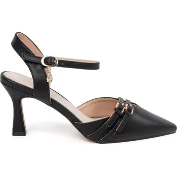 Dámské lodičky Goodin Designové černé dámské lodičky na jehlovém podpatku 40