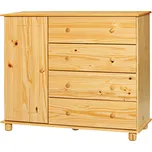 Prádelník 4 zásuvky + 1 dvířka 8016