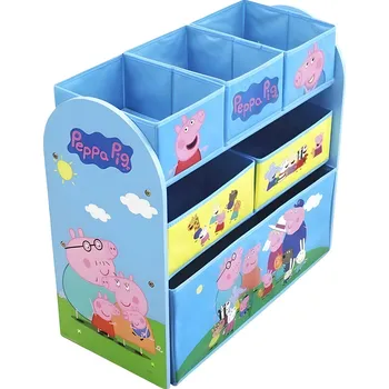 Úložný box Dřevěný organizér na hračky Hasbro - Prasátko Peppa