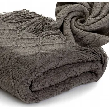 Prostěradlo Akrylová deka Łóżkoholicy 127 cm x 152 cm šedá