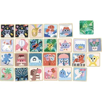 Pexeso Vilac - Dřevěné pexeso veselá zvířátka