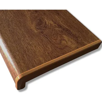 Parapet Plastový parapet RS, PVC folie - Zlatý dub 300mm