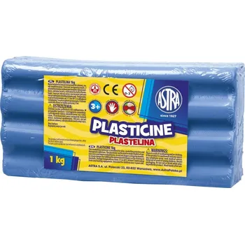 Modelovací hmota ASTRA Plastelína 1kg Modrá tmavá, 303111012