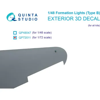 Plastikový model Quinta studio 1/72 Formation Lights (Type B) (for all kits)