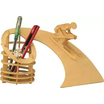 3D puzzle Woodcraft construction kit Woodcraft Dřevěné 3D puzzle Stojan na tužky Sjezd