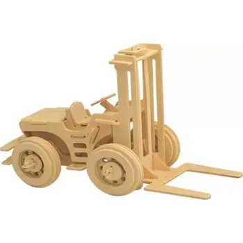 3D puzzle Woodcraft construction kit Woodcraft Dřevěné 3D puzzle Vysokozdvižný vozík přírodní